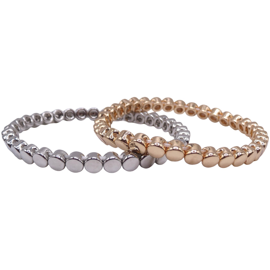 The Tiny Stretch Circles Gold Bracelet