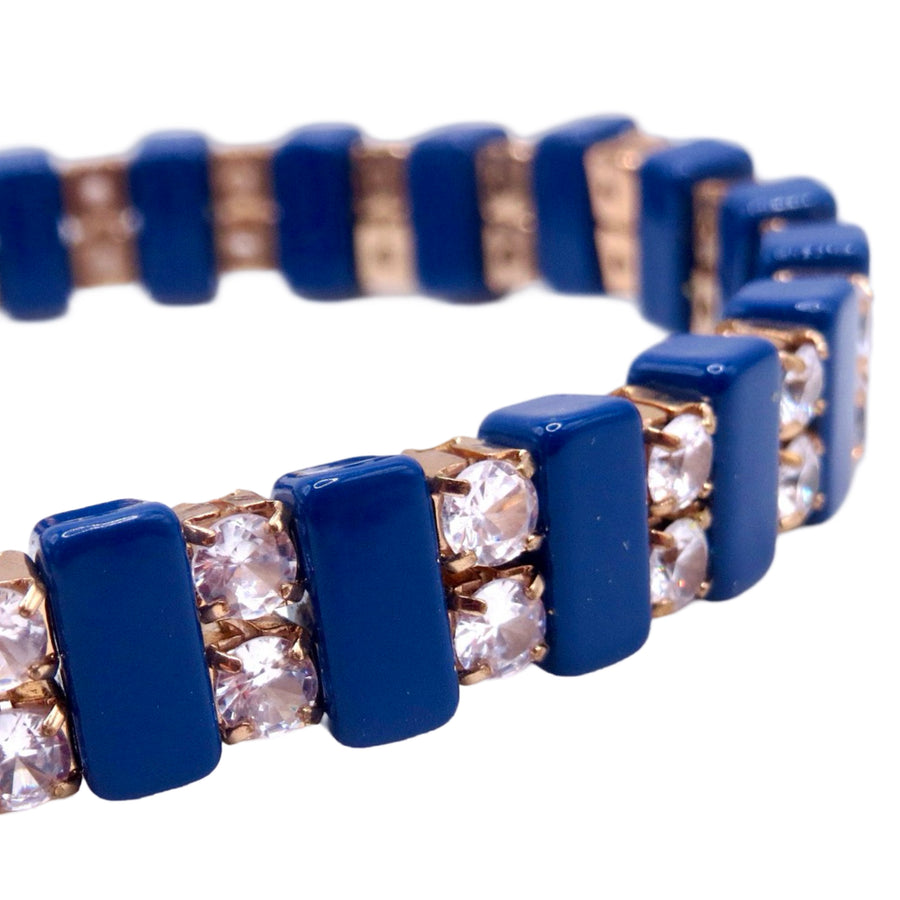 The Blue Tennis Gem Bracelet