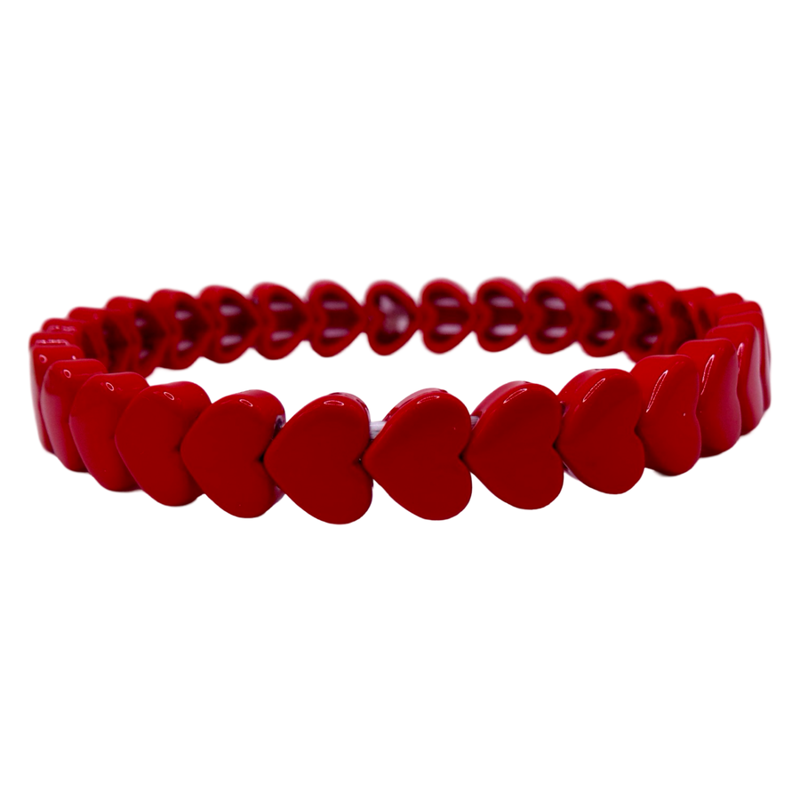 Mini Red Hearts Bracelet