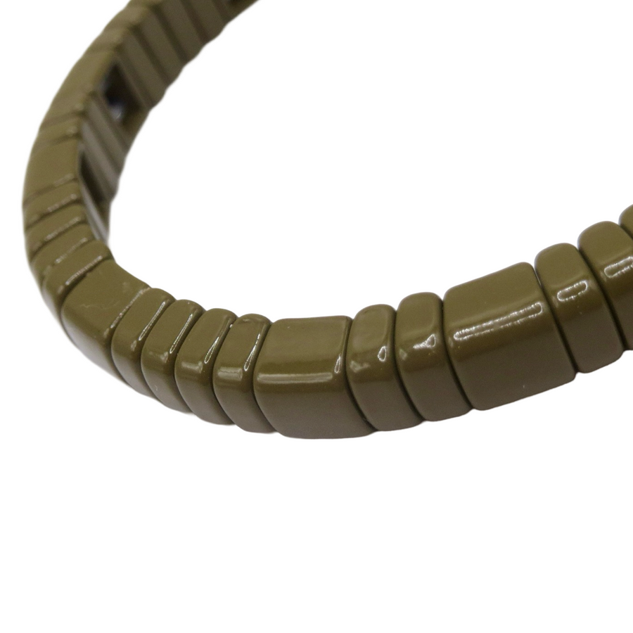 Olive Mini Round Single Bracelet