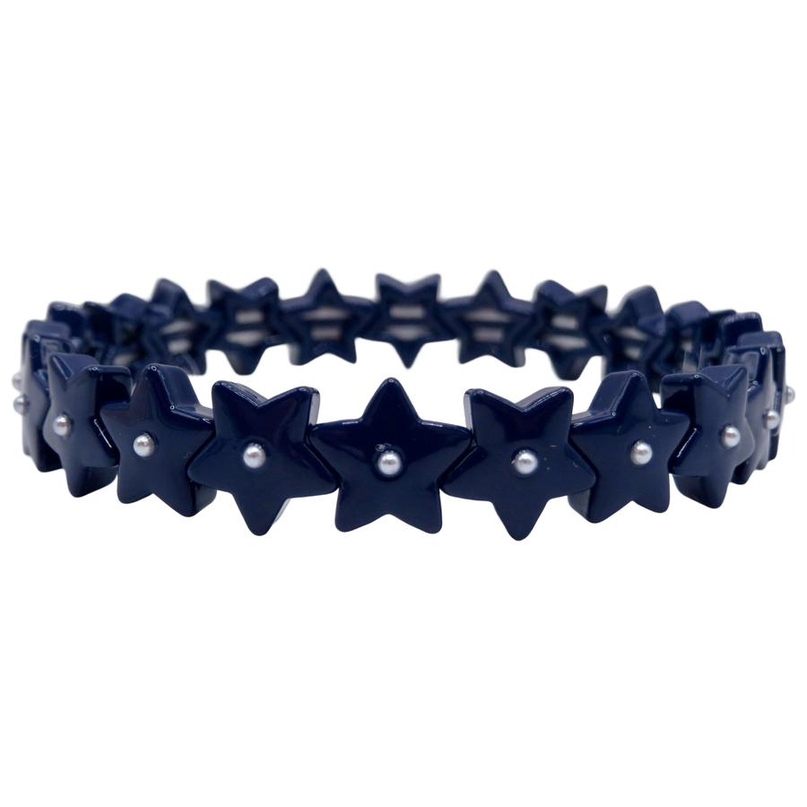 Navy Star Bracelet