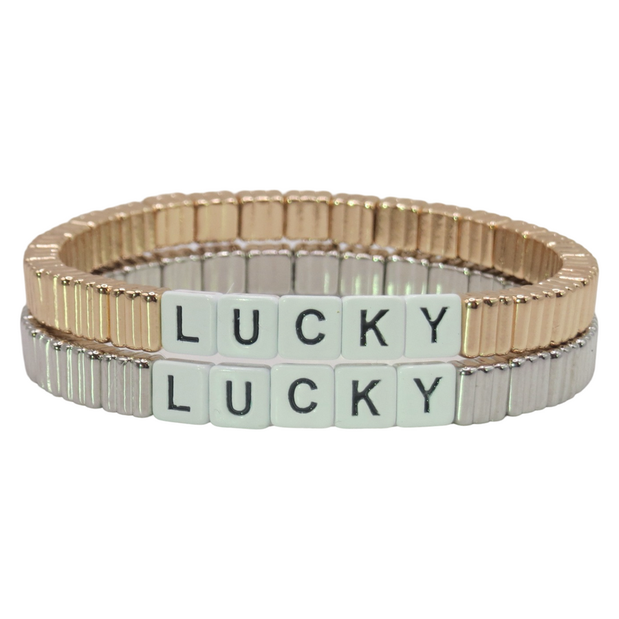 Stackable Lucky Thin Line Bracelet