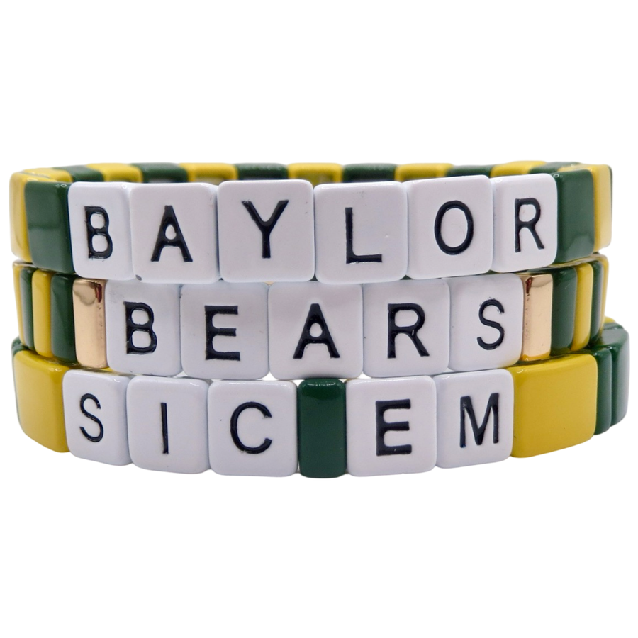 Baylor University Bears Bracelets