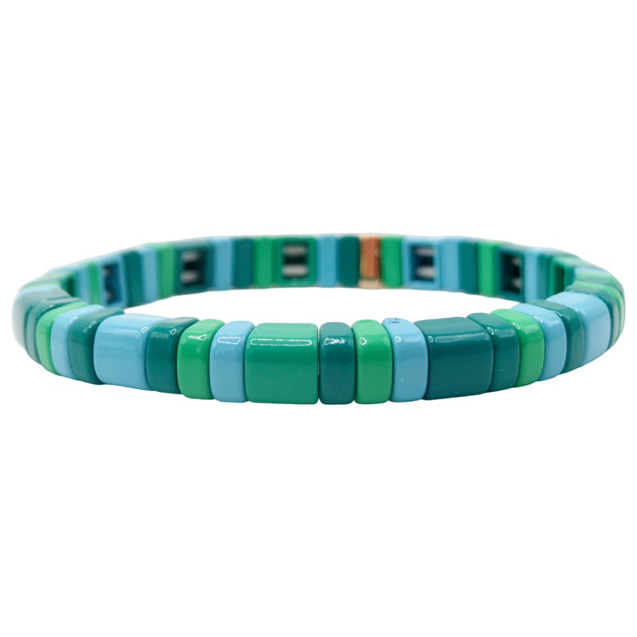 The Emerald Mix Rounded Slimmed Bracelet