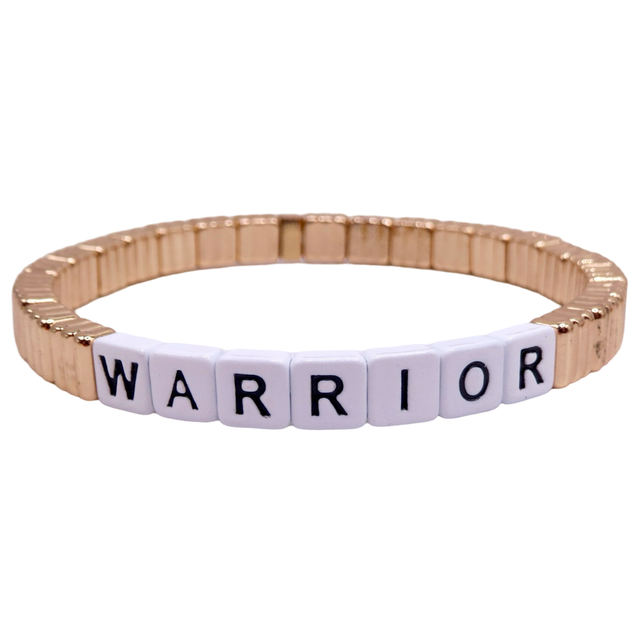 Stackable Warrior Gold Line Bracelet