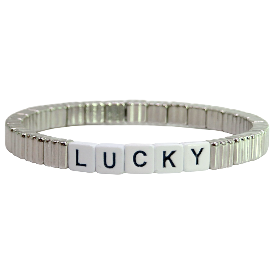 Stackable Lucky Thin Line Bracelet