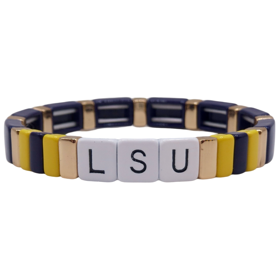 Louisiana State University LSU Tigers Bracelets
