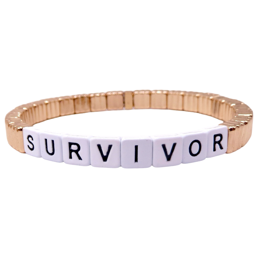 Stackable Survivor Gold Line Bracelet