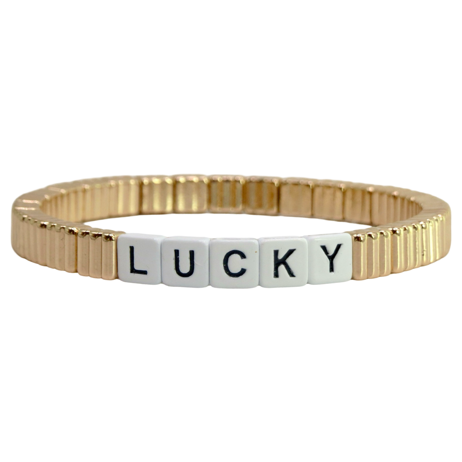 Stackable Lucky Thin Line Bracelet