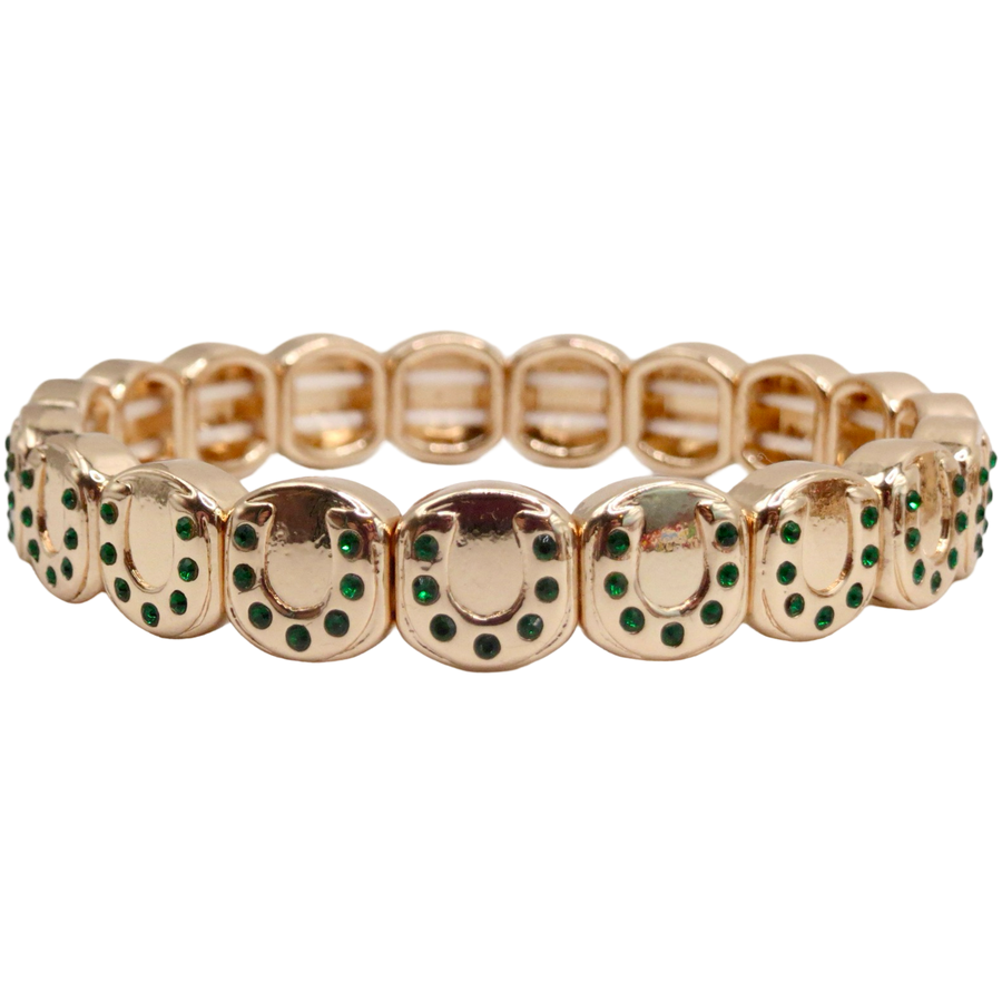 Emerald Lucky Horse Shoe Bracelet