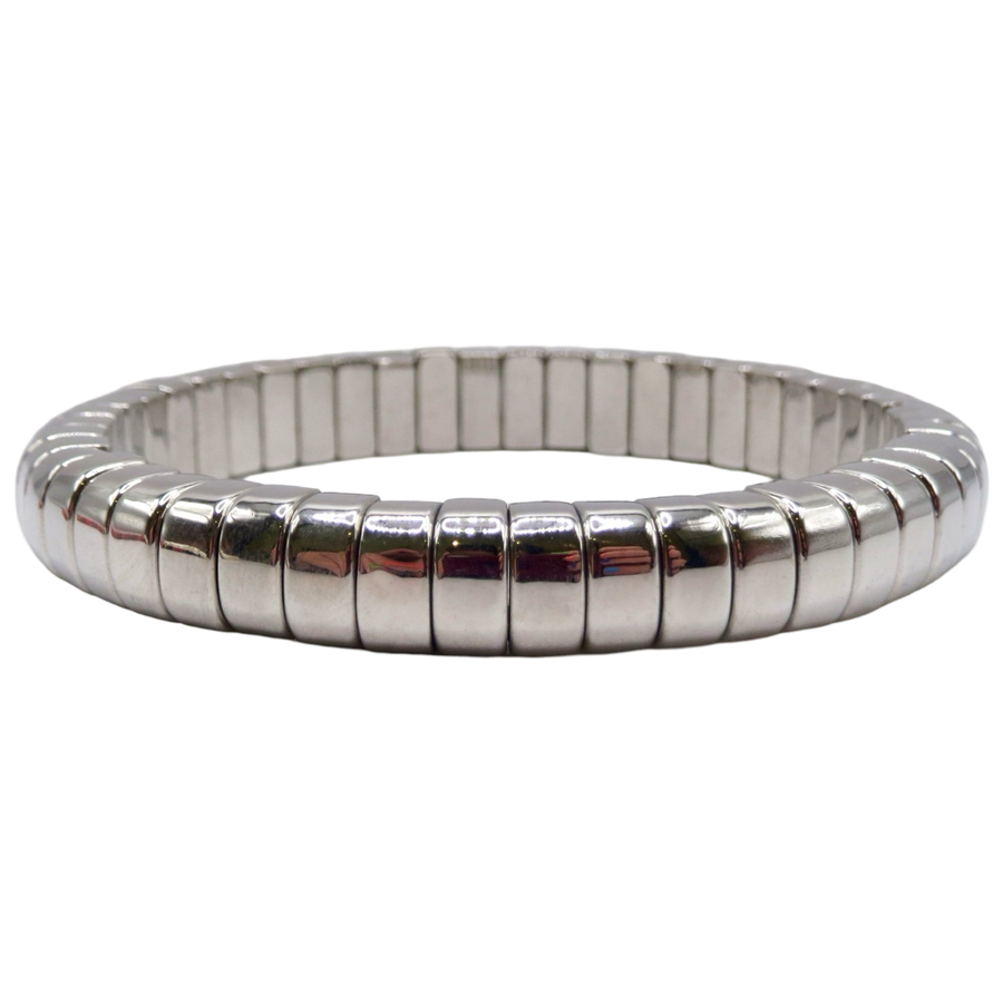 Silver Rounded Single Bracelet