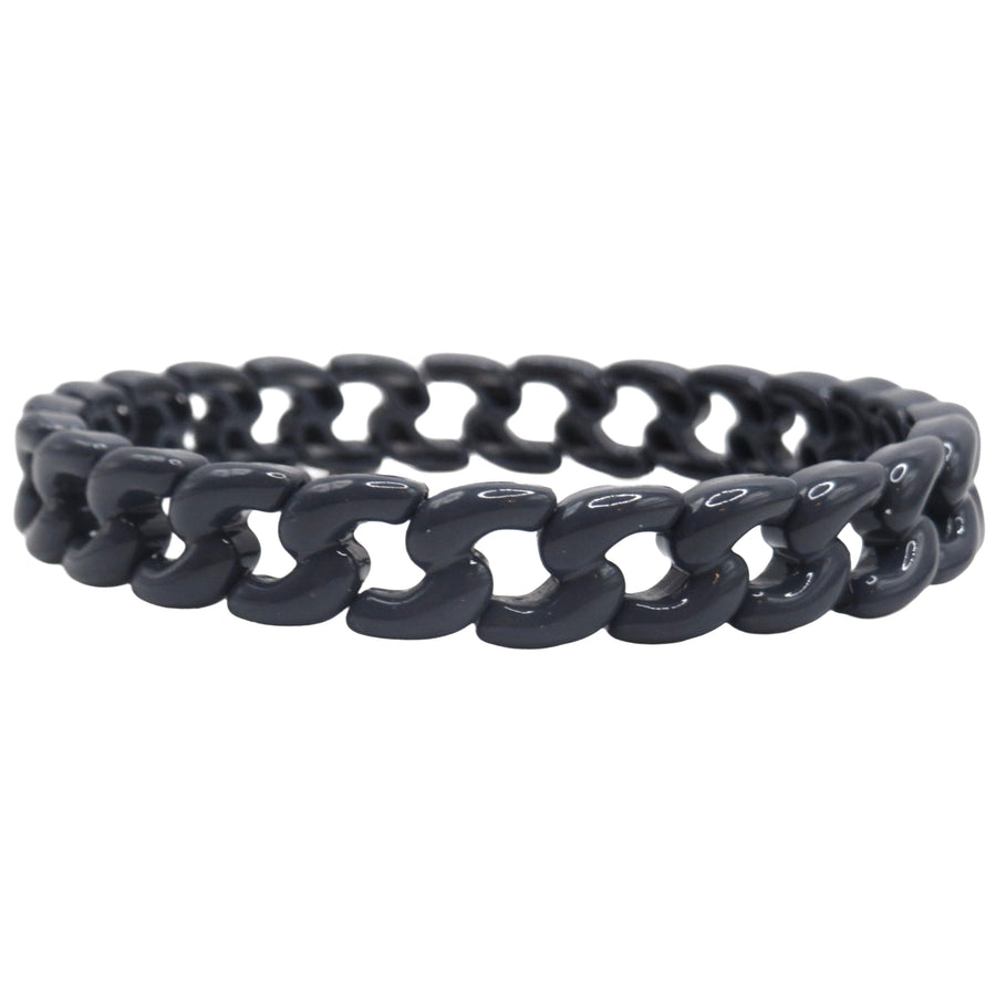 Cuban Chainlink Gray Single Bracelet