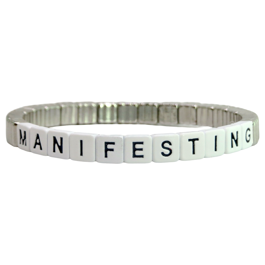 Stackable Manifesting Thin Line Bracelet