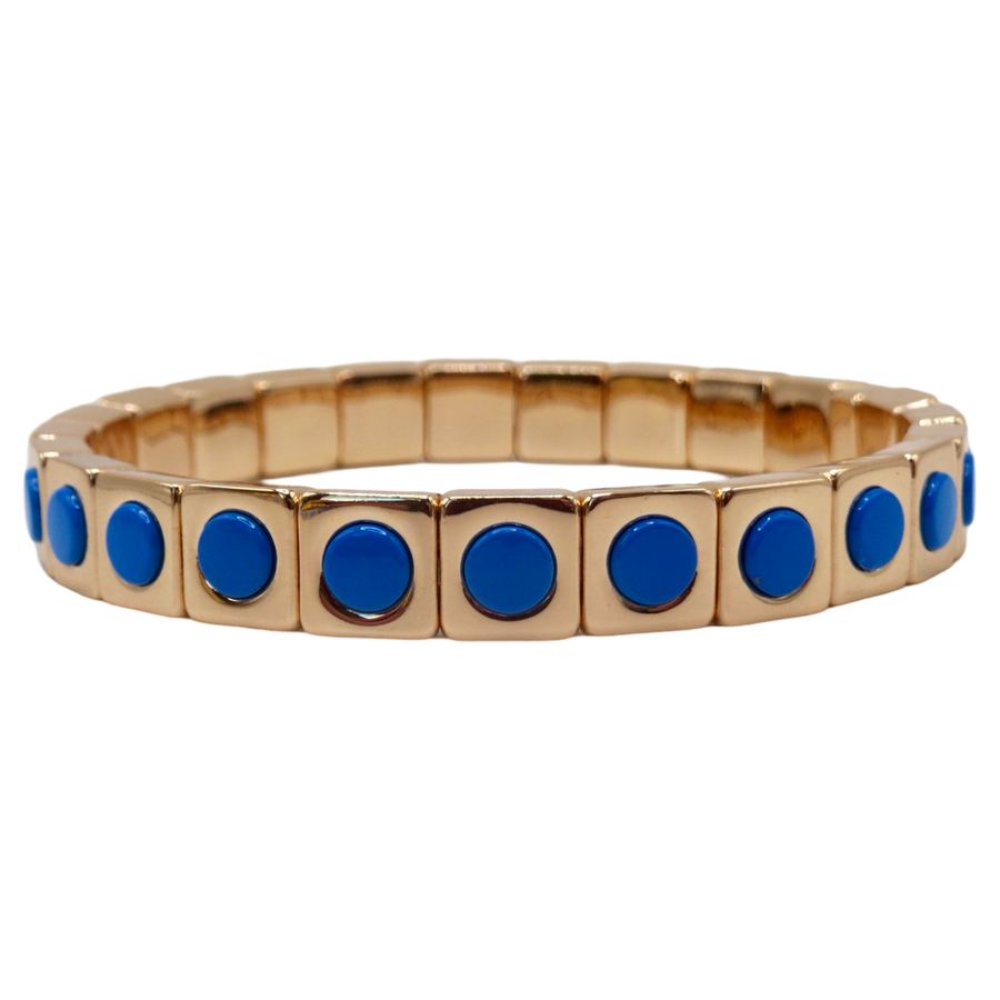 The Turquoise Stud Full Circle Single Bracelet