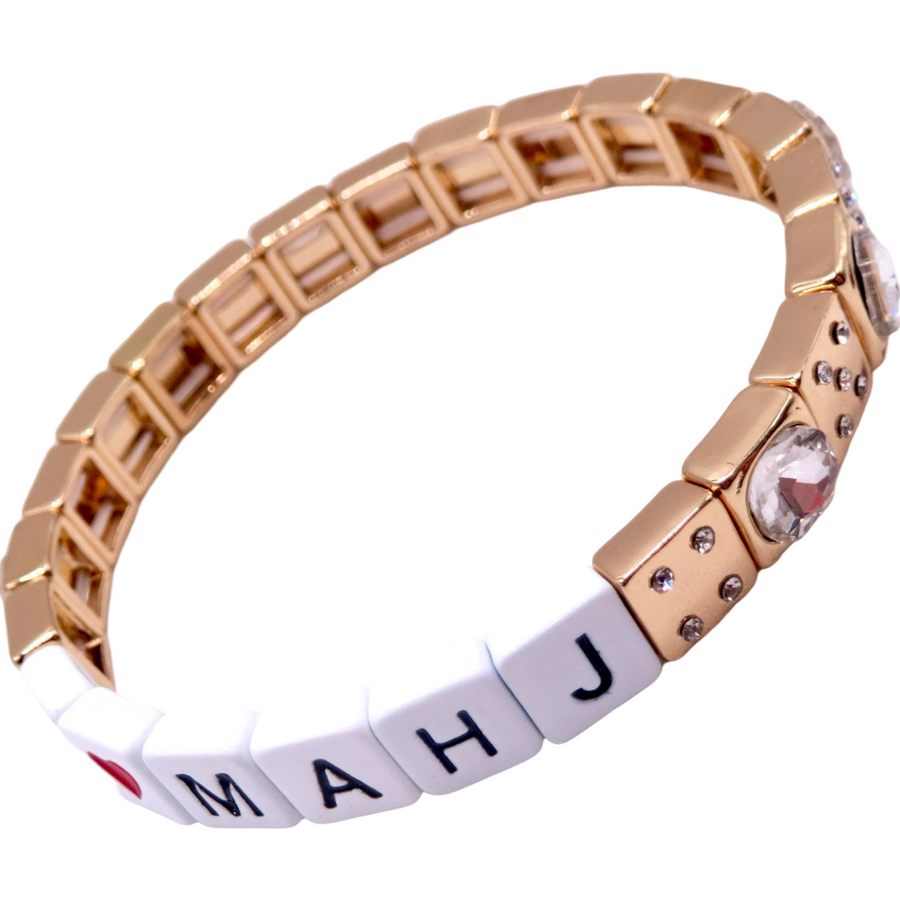 I Love Mahjong Game Bracelet