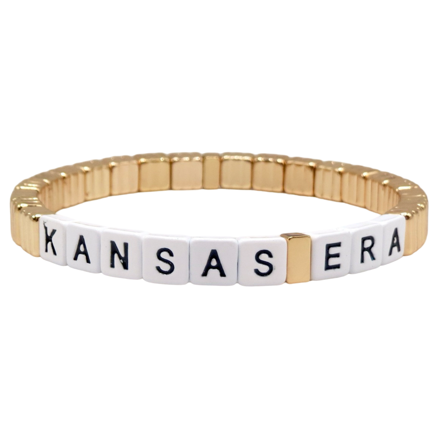 Stackable Kansas Era Gold Line Bracelet