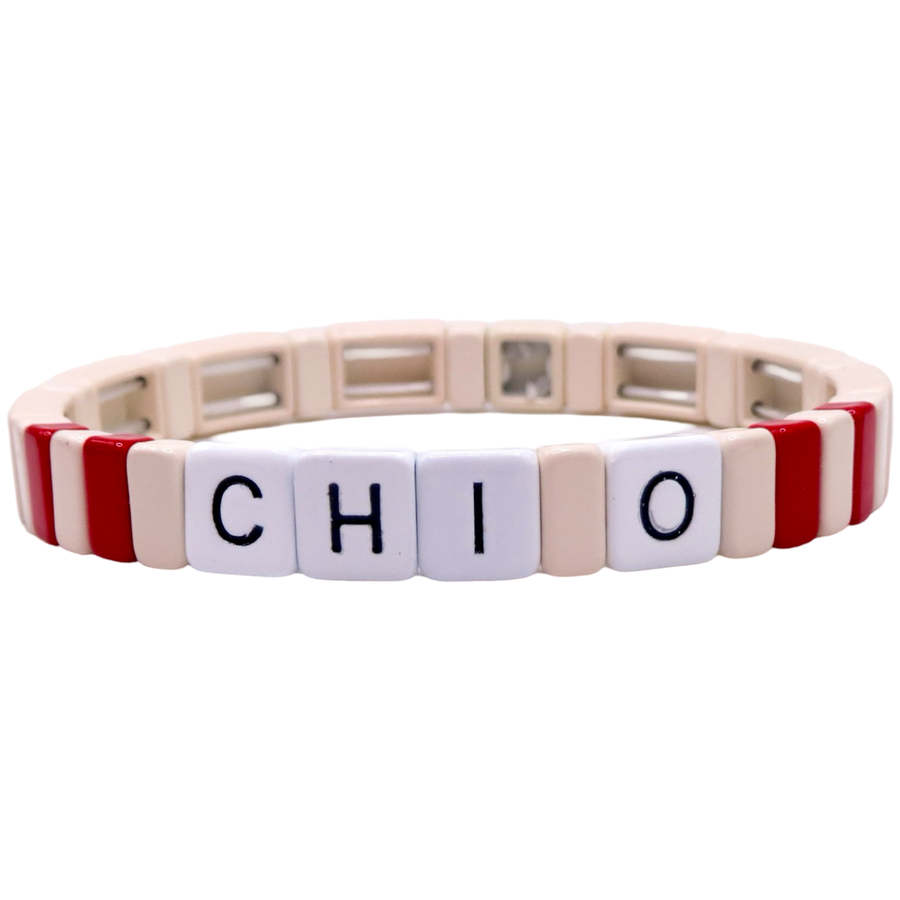Chi Omega Sorority Bracelet