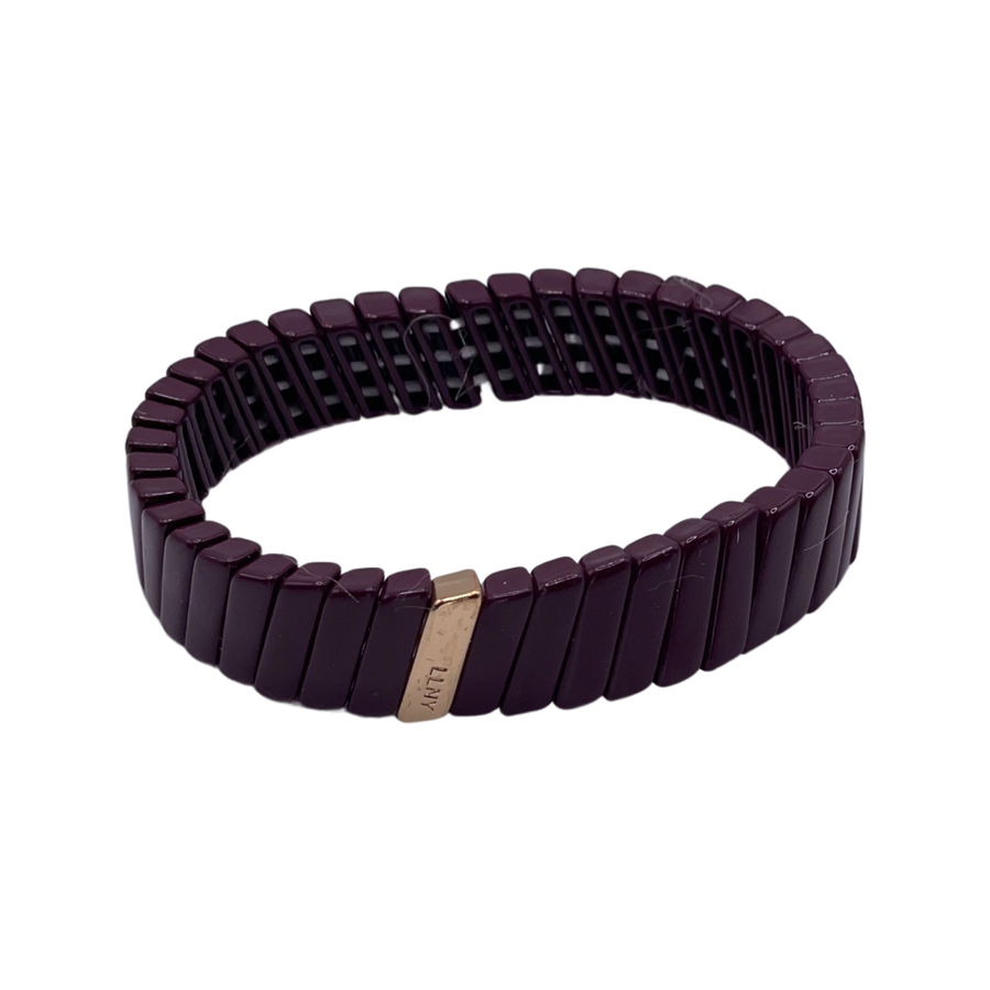Maroon Slanted Single Bracelet
