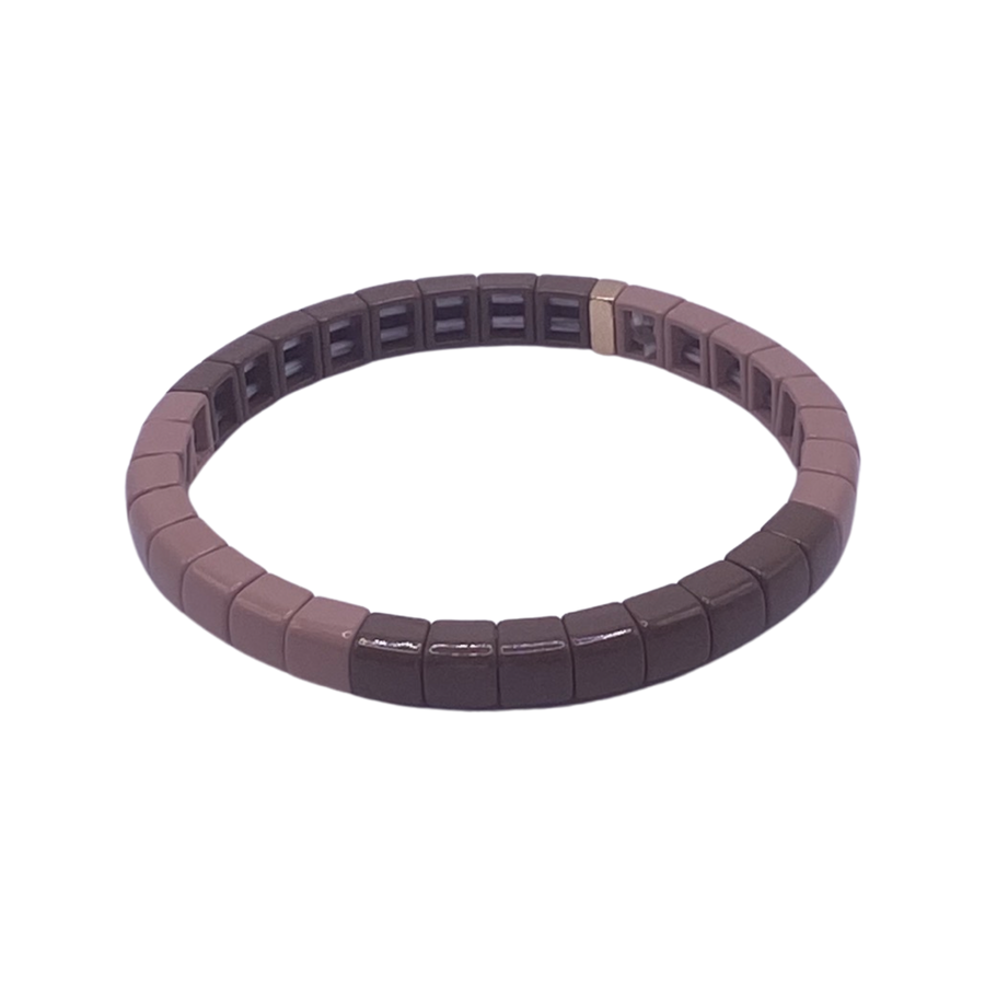 Mocha Two-Tone Single Bracelet