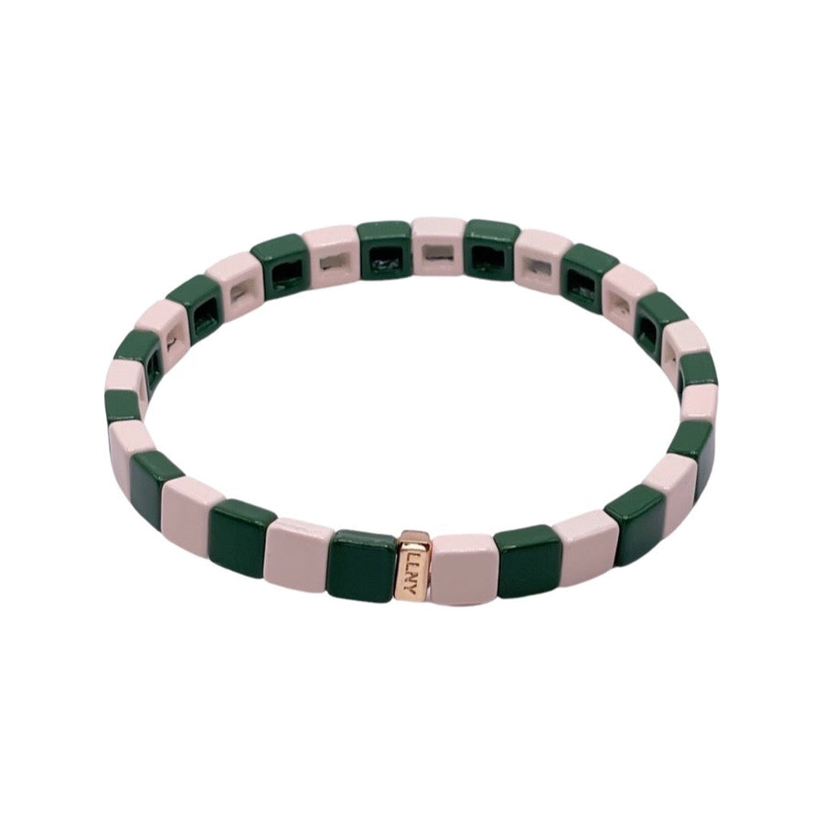 Evergreen Mini Checker Single Bracelet