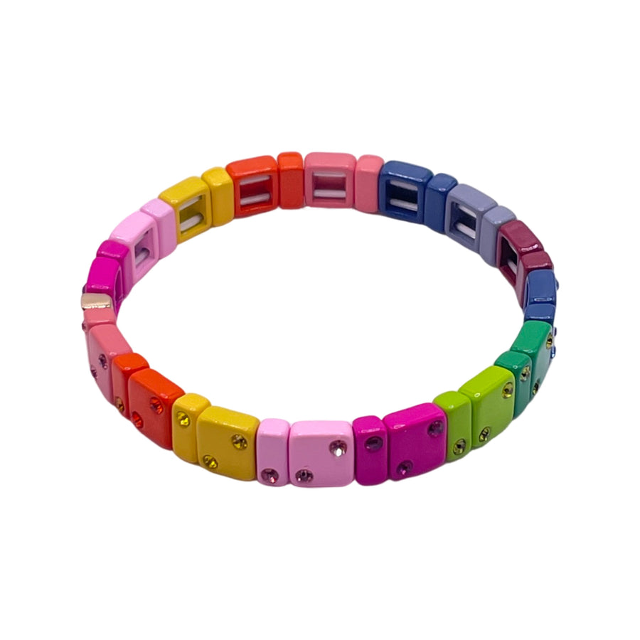 Rainbow Bling Single Bracelet