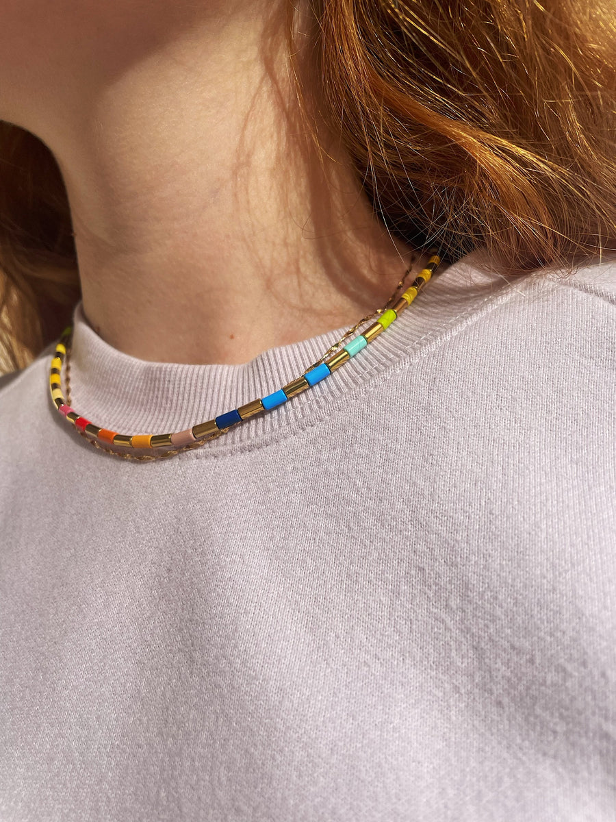 Multicolor necklace | La Lumiere New York